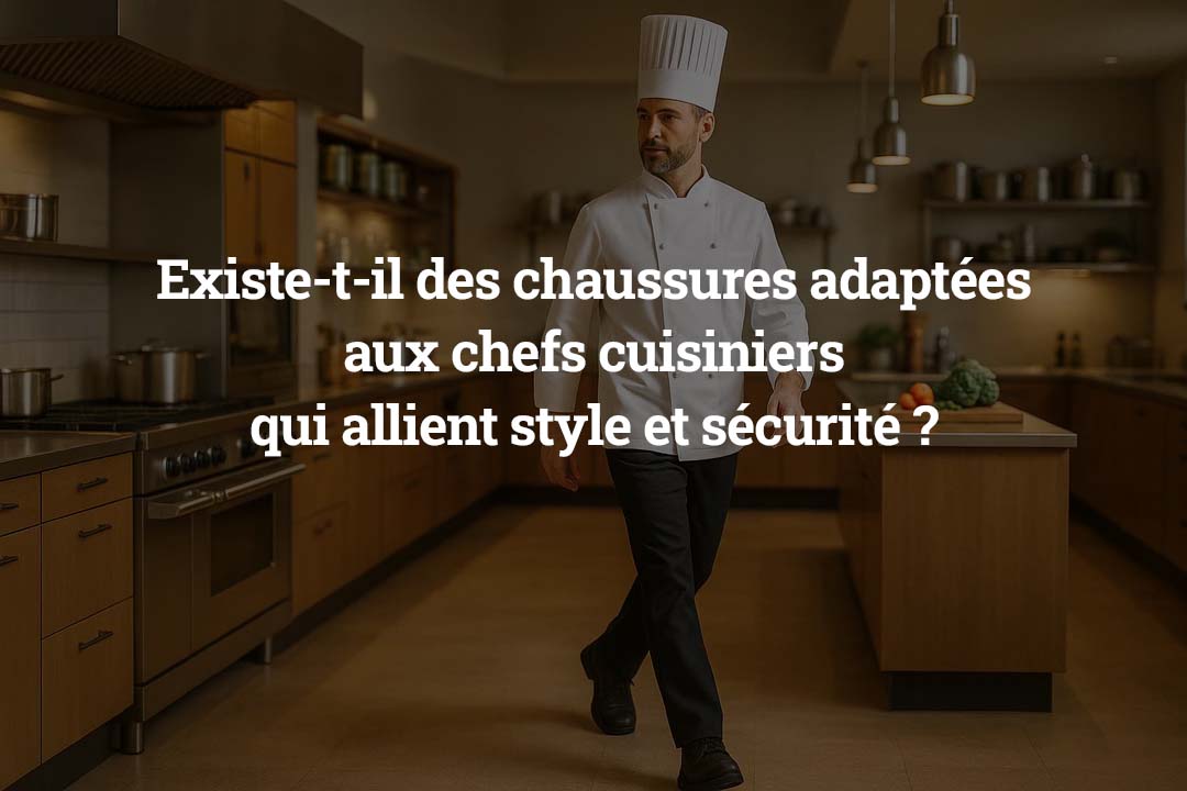 Existe-t-il des chaussures adaptées aux chefs cuisiniers qui allient style et sécurité