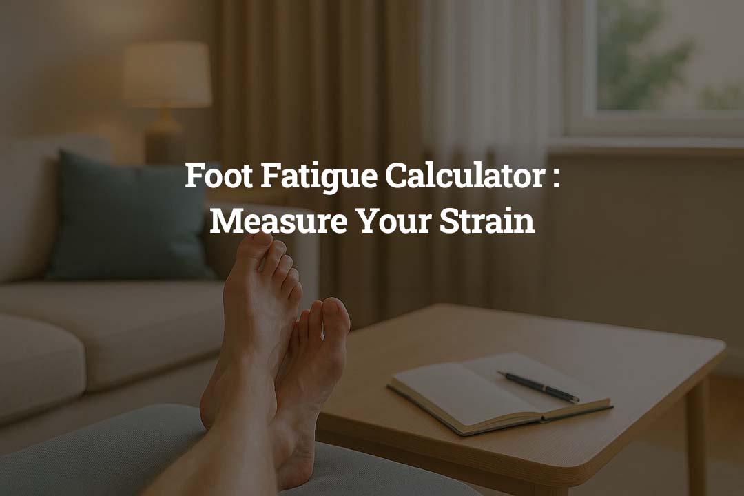 Foot Fatigue Calculator- Measure Your Strain