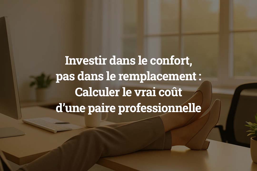 Investir dans le confort, pas dans le remplacement - calculer le vrai coût d’une paire professionnelle