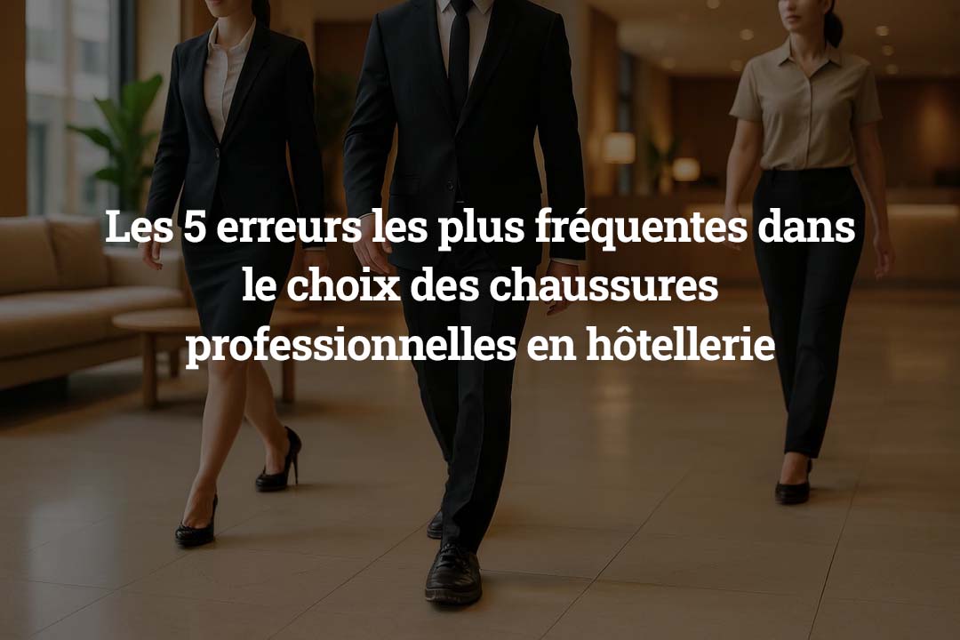 Les 5 erreurs les plus fréquentes dans le choix des chaussures professionnelles en hôtellerie