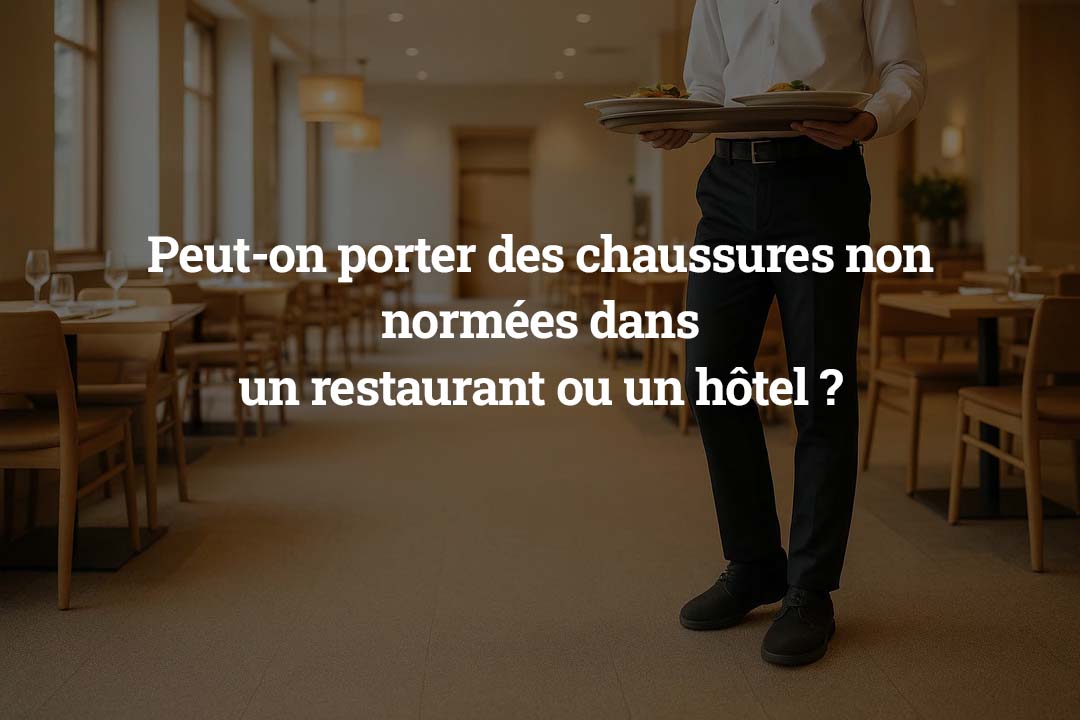 Peut-on porter des chaussures non normées dans un restaurant ou un hôtel