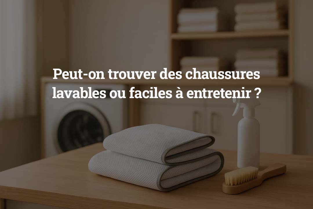Peut-on trouver des chaussures lavables ou faciles à entretenir