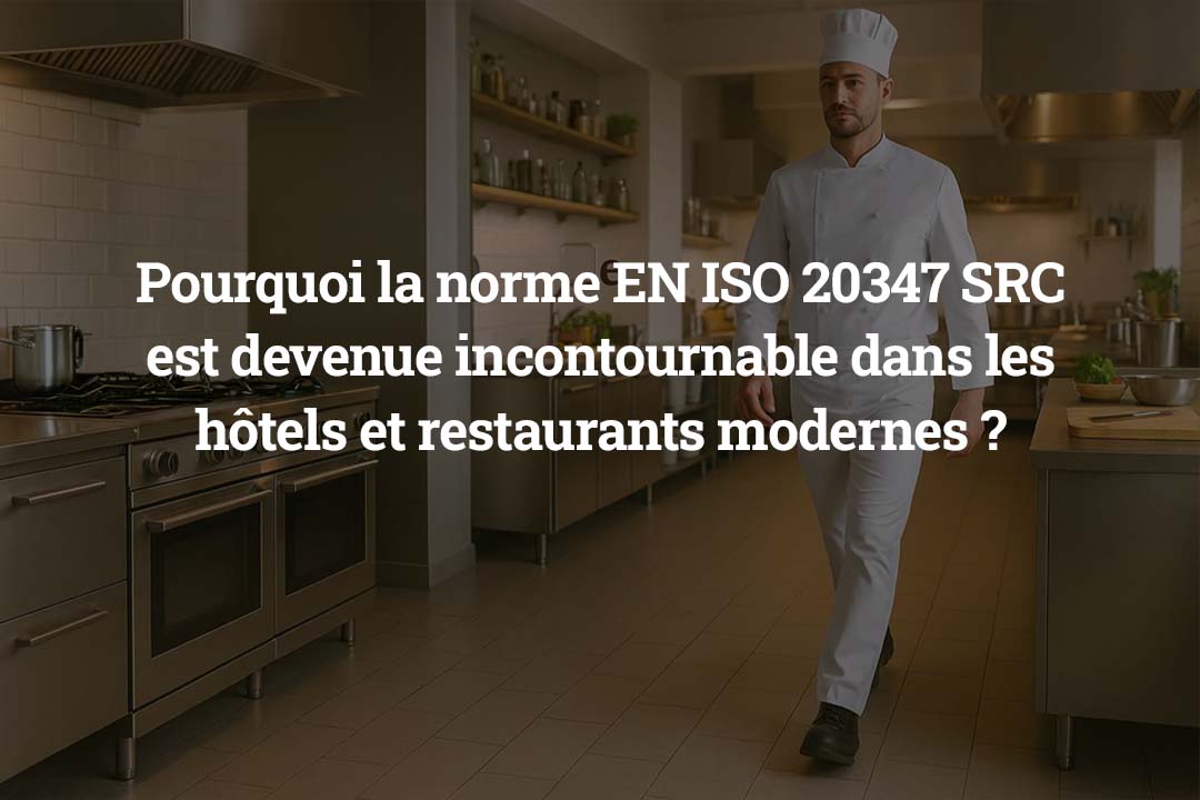 Pourquoi la norme EN ISO 20347 SRC est devenue incontournable dans les hôtels et restaurants modernes