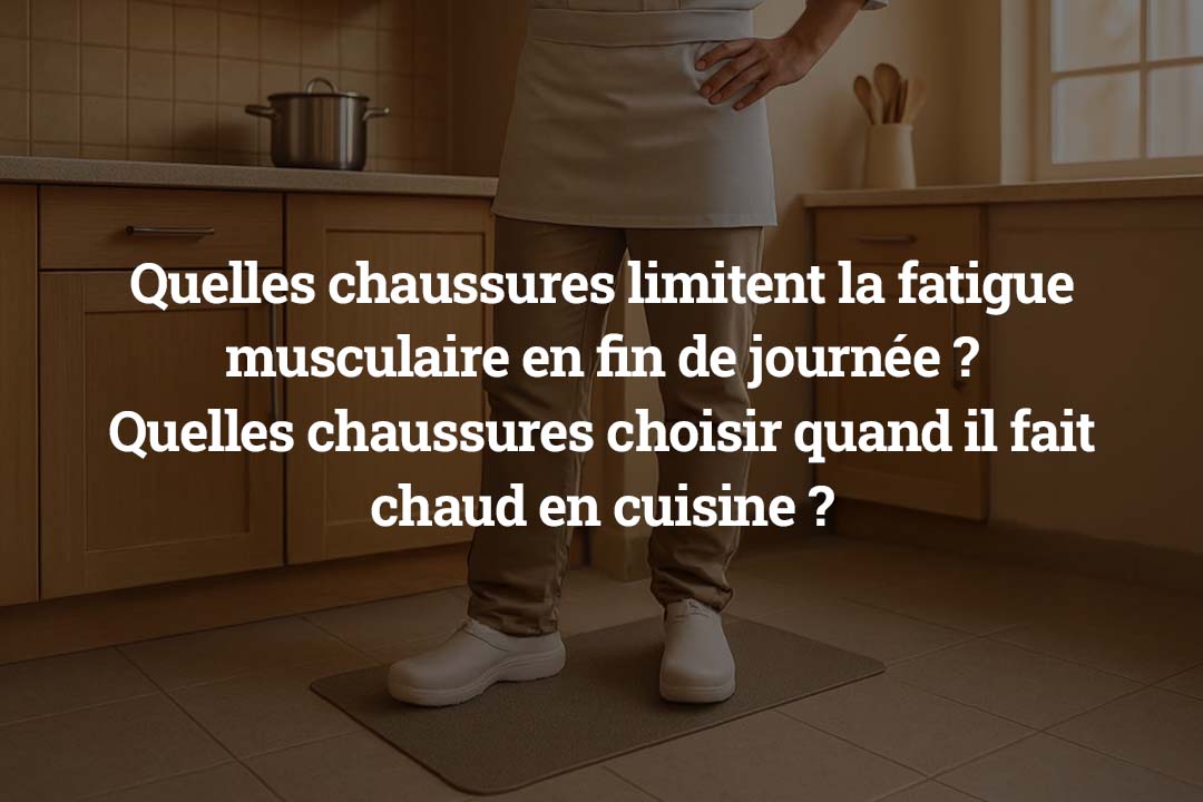 Quelles chaussures limitent la fatigue musculaire en fin de journée _Quelles chaussures choisir quand il fait chaud en cuisine 