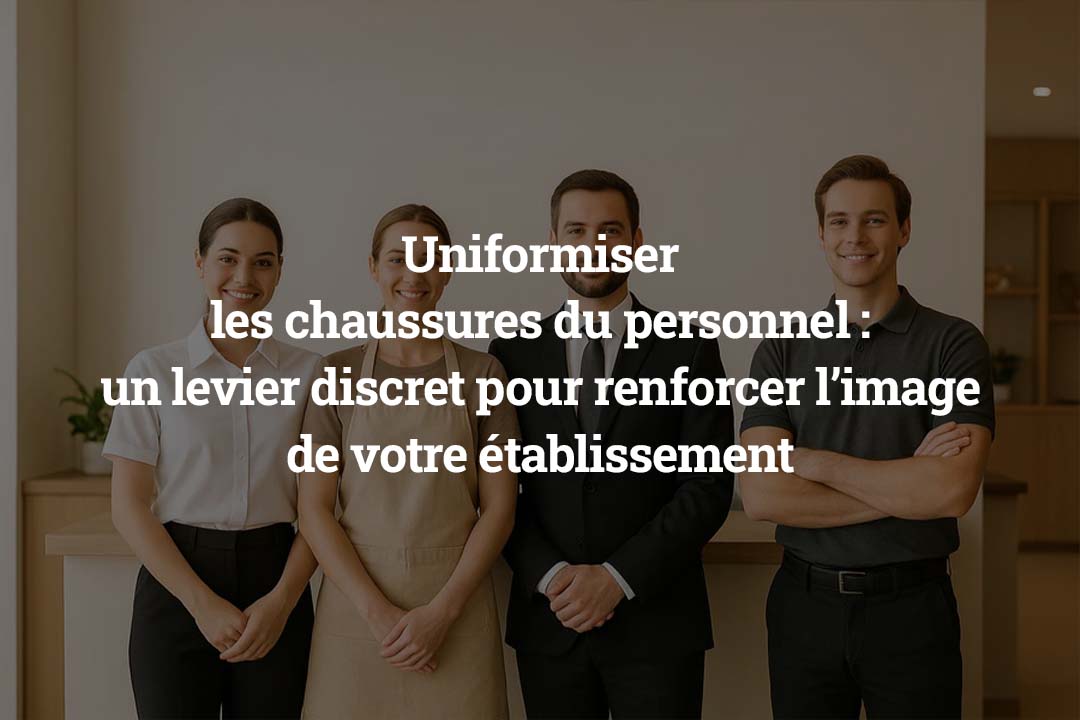Uniformiser les chaussures du personnel - un levier discret pour renforcer l’image de votre établissement