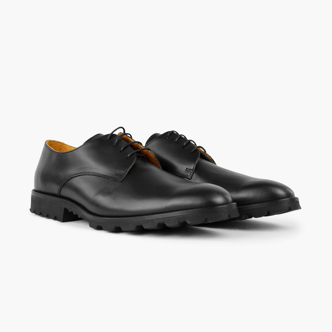 Derby homme noir antiglisse 